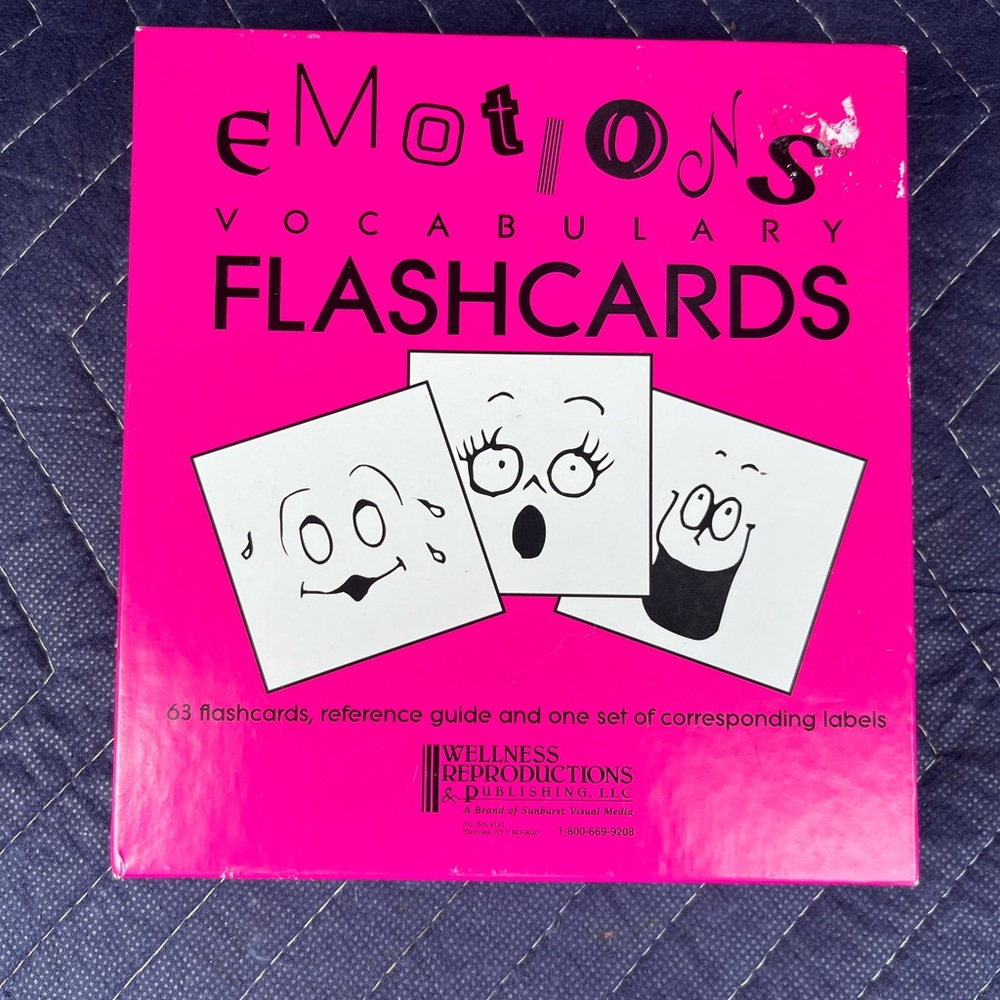Emotions Vocabulary Flashcards Like New Flash Cards